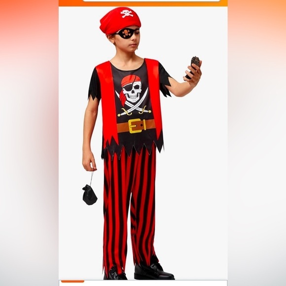 NWT Spooktacular Creations Pirate Costume Set, 3T - Picture 3 of 6